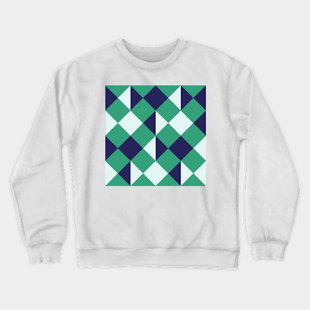 Rhombus combination Crewneck Sweatshirt by LaBelleMaison